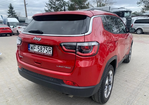 Jeep Compass cena 102800 przebieg: 48909, rok produkcji 2017 z Koluszki małe 326